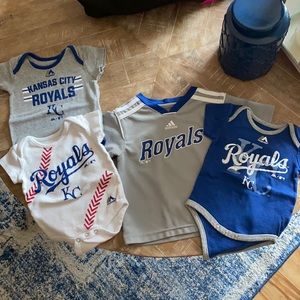 Kansas City Royals onesies and jersey